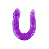 Baile - Dildo Doble En Gelatina Flexible Lila