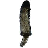Baile - Funda Extensora Pene Con Strap Para Testículos Negro 13.5 Cm