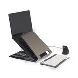 Bakker Elkhuizen Soporte Portatil Ergo-Q330 6 Niveles Alu Silver Retail
