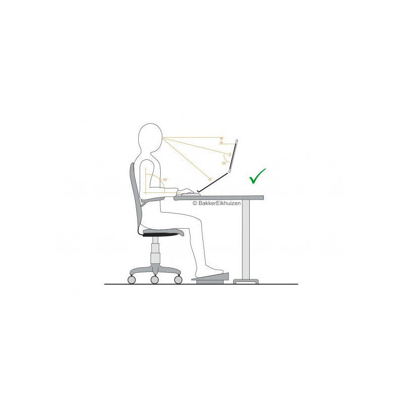 Bakkerelkhuizen Basic 952 Soporte Para El Apoyo De Pies Negro