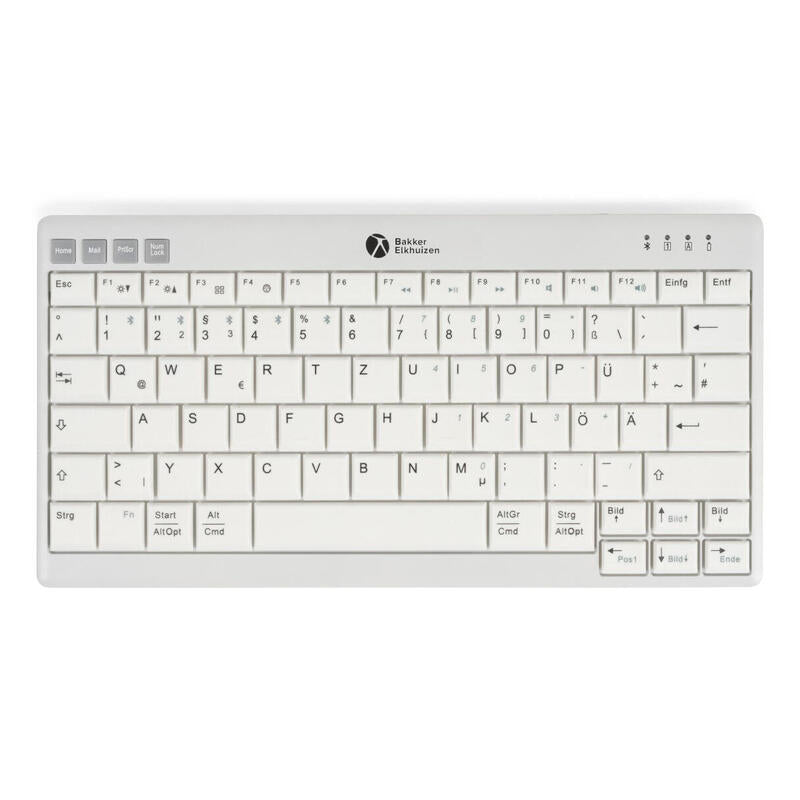 Bakkerelkhuizen Ultraboard 950 V2 Teclado Hogar Usb + Bluetooth Qwerty Inglés Del Reino Unido Gris Oscuro, Gris Claro