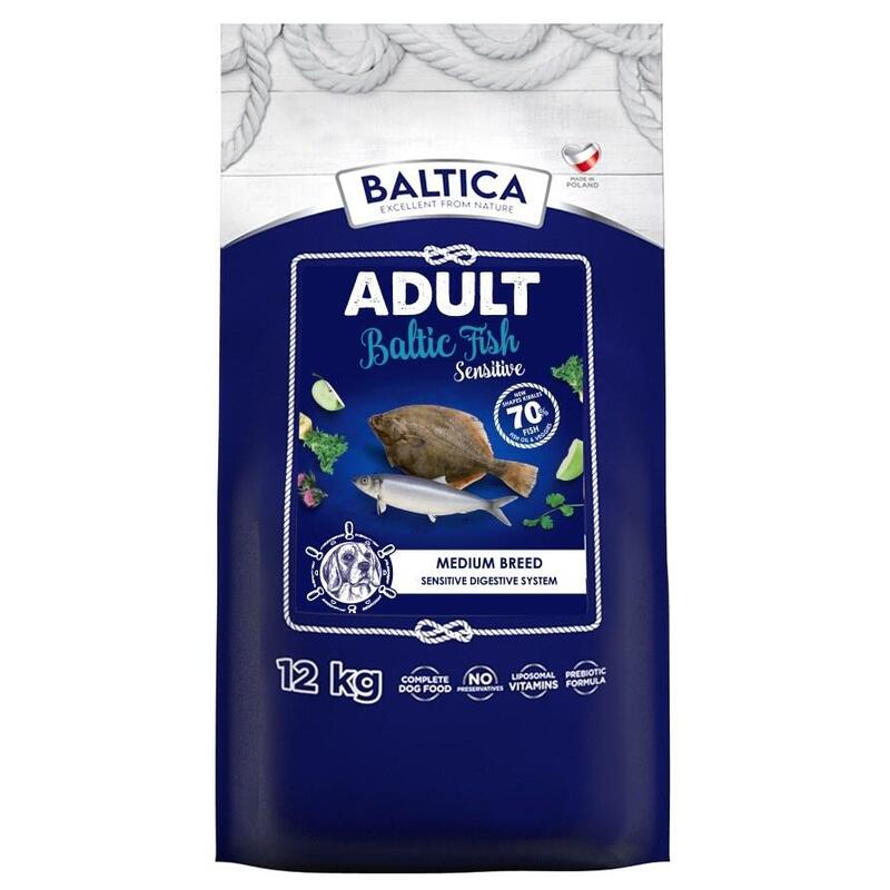 Baltica Excellent Sensitive Baltic Fish Medium Breed Mono - Alimento Seco Para Perros - 12kg