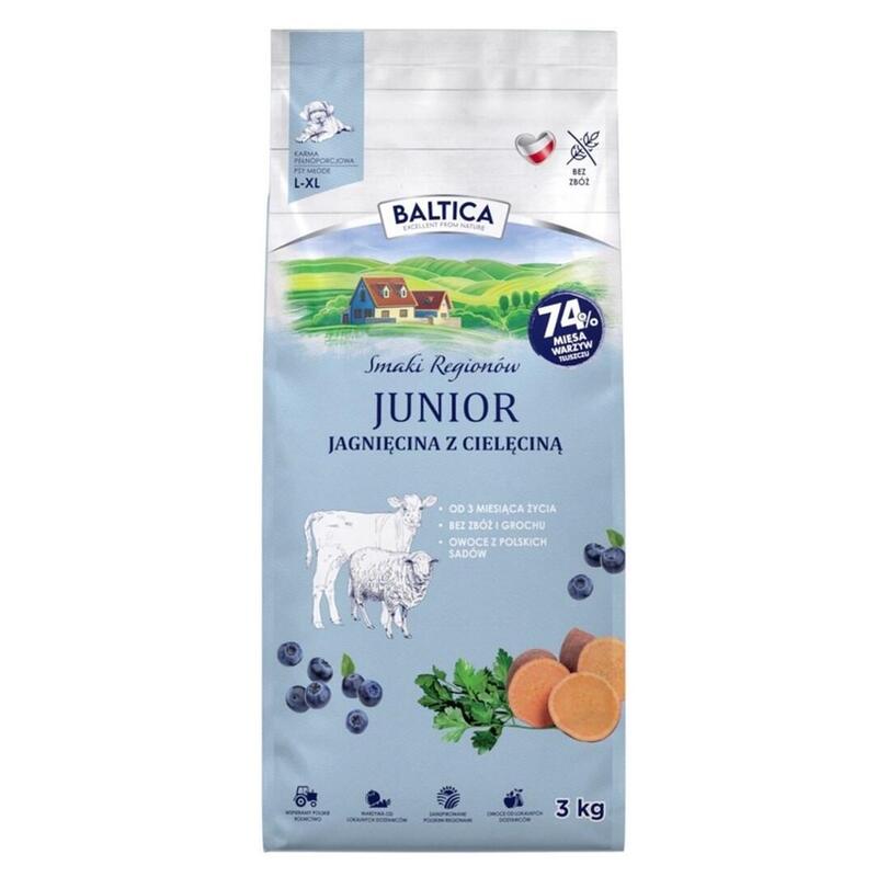 Baltica Flavours Of Regions Junior Lamb With Veal - Alimento Seco Para Perros - 3kg