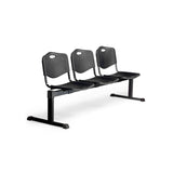 Piqueras Y Crespo Nowy Styl Bancada Iso Plastic 3 Plazas Pvc Color Negro