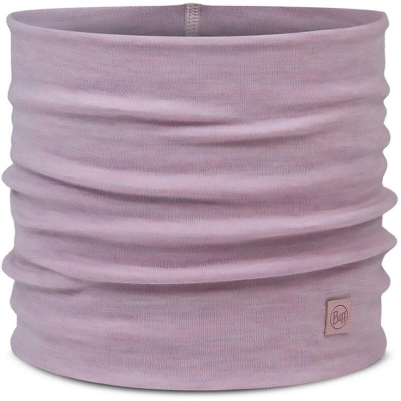 Bandana Buff Merino Heavyweight Neck Warmer Solid Lilac Sand