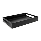 Bandeja Leopold Vienna Negra 300x400x60mm Madera Lv618000
