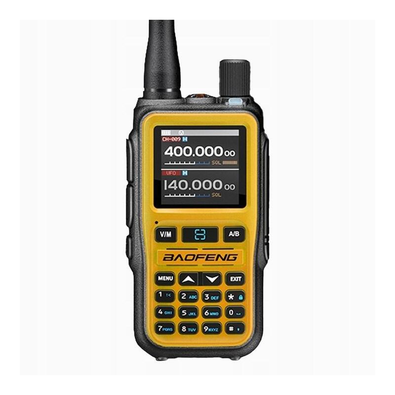 Baofeng Uv-5r Eu Mini Usb-C Bluetooth Radio De Paseo Vhf Uhf Banda Aérea Naranja