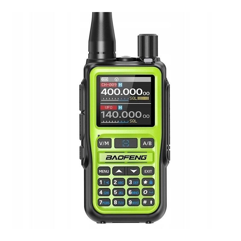 Krótkofalówka Baofeng Uv-5r Eu Mini Usb-C Bluetooth Vhf Uhf Pasmo Lotnicze Green