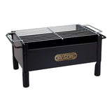 Barbacoa De Sobremesa De Hierro Con Parrilla De Acero Inoxidable, 33 X 23 X 19 Cm