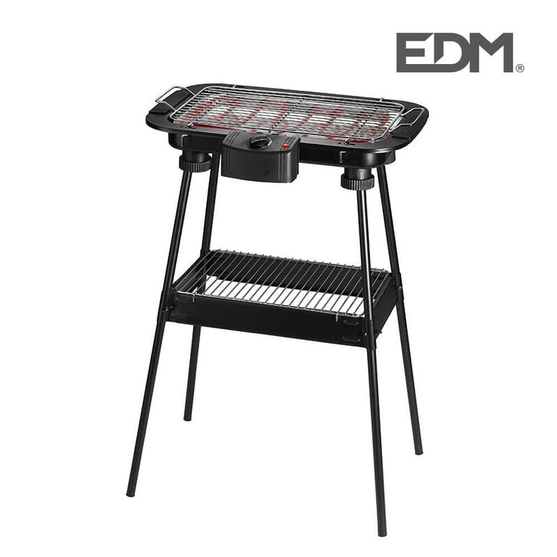 Barbacoa Electrica De Pie 2000w 47,5x30x70,5cm Edm