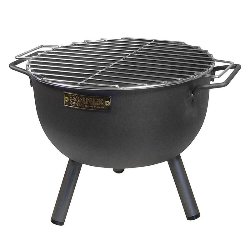 Barbacoa Sobremesa Redonda Con Parrilla Zincada Ø30x28cm Imex El Zorro