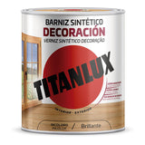 Barniz Sintético Decoración Brillante Incoloro 4l Titanlux M10100004