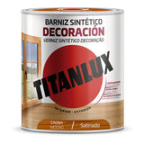 Barniz Sintético Decoración Satinado Caoba 750ml Titanlux M11100434