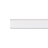 Barra Armario Ovalada Metal Blanco 150cm Cintacor - Storplanet