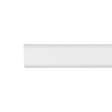 Barra Armario Ovalada Metal Blanco 200cm Cintacor - Storplanet
