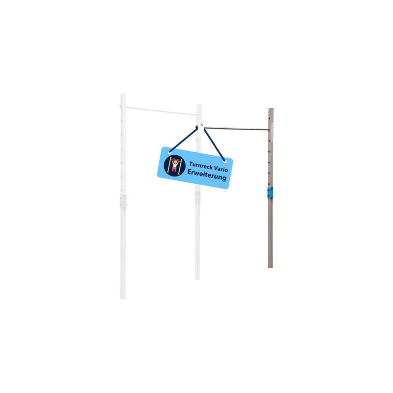 Barra De Gimnasia Hudora Barra Doble Extensible Vario, Equipamiento De Fitness Azul/Beige 64006