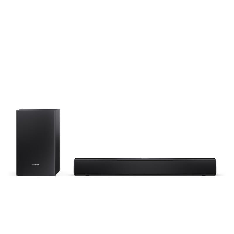 Sharp Ht-Sbw121 Compact 2.1 Soundbar With Wireless Subwoofer