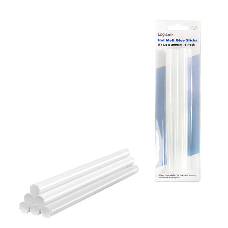 Barras De Pegamento Caliente Ø11,2 Mm, 6 Uds., Adecuadas Para Wz0052