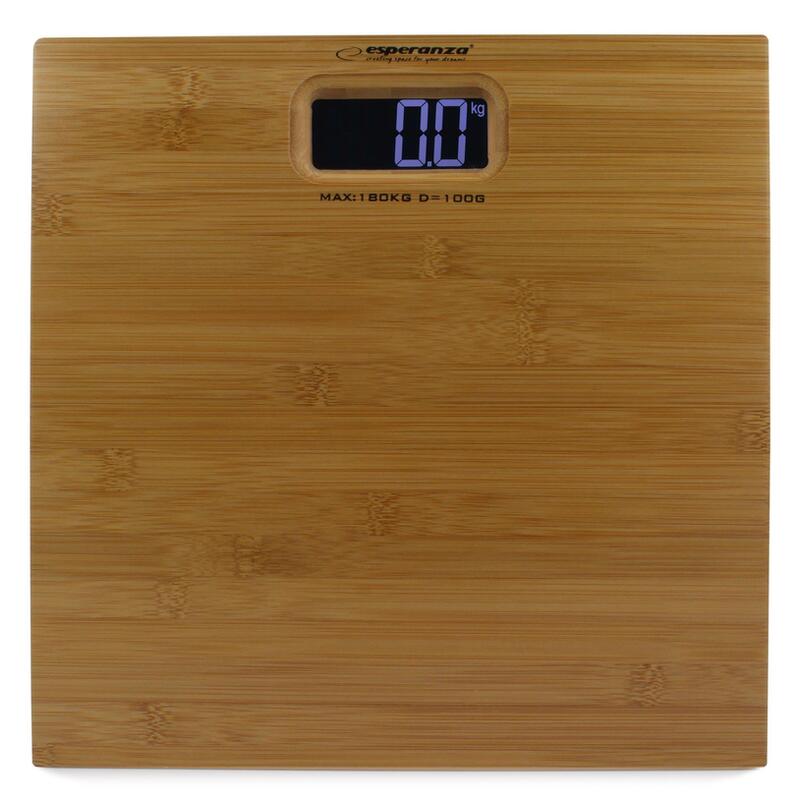 Bascula De Baño Esperanza Bamboo Ebs012 Color Marrón