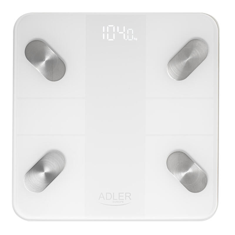 Báscula De Baño Inteligente Adler Ad 8186w, Blanca