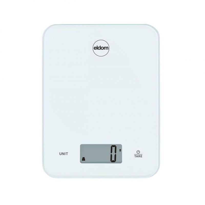 Báscula De Cocina Eléctrica, Ari, Placa De Vidrio, Color Blanco, Hasta 10 Kg