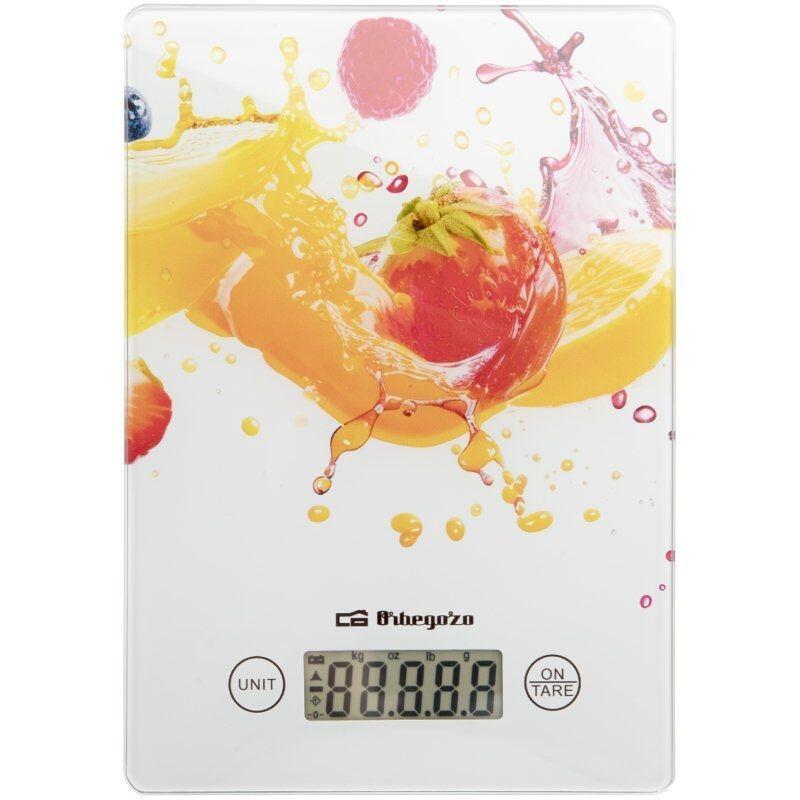 Báscula De Cocina Electrónica Orbegozo Pc 1023 Hasta 5 Kg Blanca