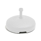 Base De Parasol 20 L Color: Blanco Ø45x15cm Ipae Progarden