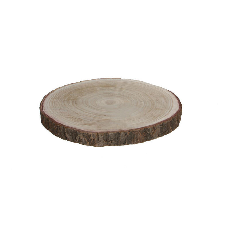Base Decorativa Tronco De Madera Ø30x3cm