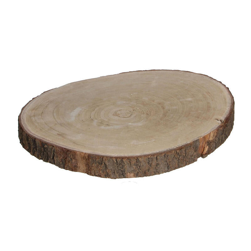 Base Decorativa Tronco De Madera Ø34x4cm