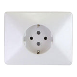 Base Enchufe 2p+Tt Schuko 25a 380 V~ Blanco