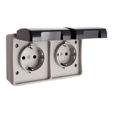 Base Fija Estanca, Doble T/Tl 16 A 250 V Ip44