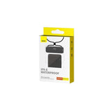 Baseus Aquaglide Universal Waterproof Case Ipx8 Up To 7.2 Inch Phone, Black/ Transparent (Bs-Pc029)