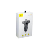 Baseus Car Charger Bluetooth Fm Transmitter S-09, Bt. 4.2, 10m Range, 2x Usb-A, 3.4a, Micro Sd Card Reader, Black (Ccmt000301)