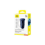 Baseus Car Charger Gotrip C+C, Qc 3.0, 30w Black (C00072300123-01)