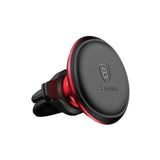 Baseus Car Mount Magnetic Car Air Vent Phone Holder, Red/ Black (Sugx020009)