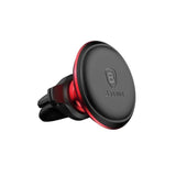 Baseus Car Mount Magnetic Car Phone Holder 360 Degree With Cable Clip, Black/ Red (C40141201913-00)