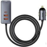 Baseus Ccbtb0g Cargador De Dispositivo Móvil Universal Gris Encendedor De Cigarrillos Auto