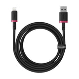 Baseus Dura Cable De Carga Rápida De Tipo A A Ip 2,4 A 2 M Negro, Rojo