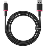Baseus Dura Cable De Carga Rápida De Tipo A A Ip 2,4 A Negro, Rojo