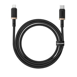 Baseus Dura Cable De Carga Rápida Tipo C Para Ip 20 W 1 M Negro, Dorado