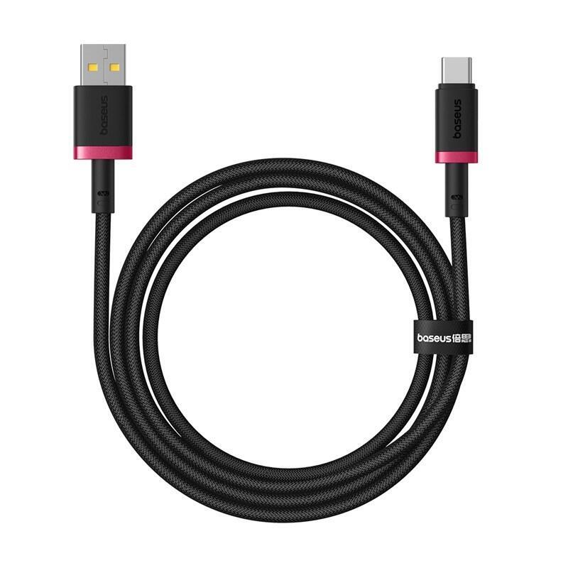 Baseus Dura Cable De Carga Rápida Usb Tipo A A Tipo C 60 W 1 M Negro, Rojo