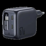 Baseus Enercore Cj11 Usb-C 67w- Cargador De Pared Con Cable Retráctil