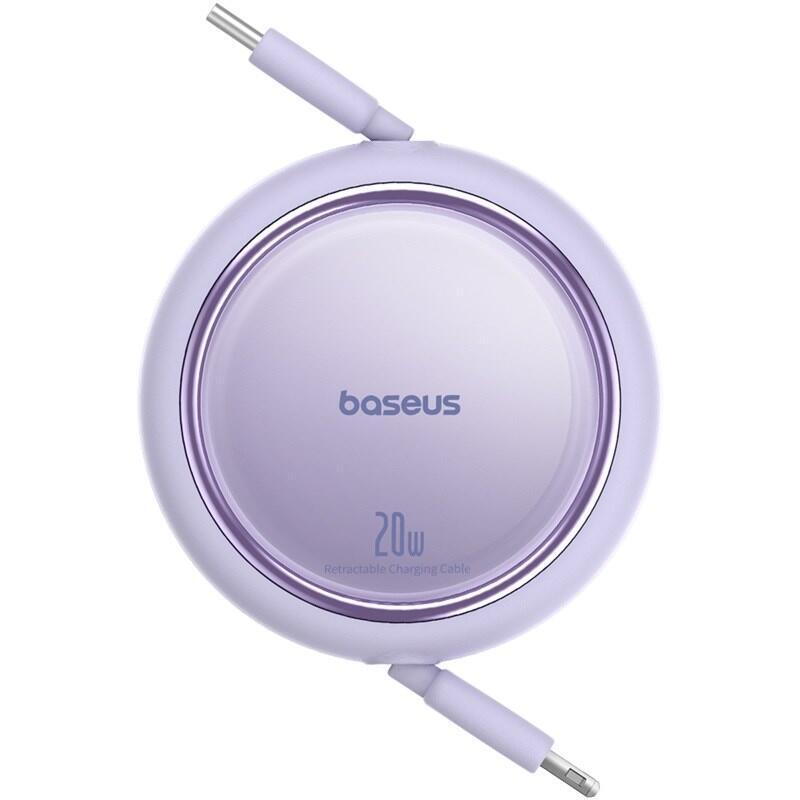 Baseus Free2pull Cable Expansible De Carga Rápida Usb C A Ip Ligtning 1 M 20 W Morado