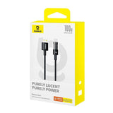 Baseus Gem Cable De Carga Rápida Usb A A Usb C 1 M 100 W Negro