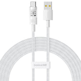 Baseus Gem Cable De Carga Rápida Usb A A Usb C 2 M 100 W Blanco
