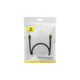 Baseus Network Cable High Speed (Cat7) Of Rj45 (Flat Cable) 10 Gbps, 2m, Black (B00133207111-02)