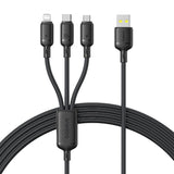 Baseus Rapid Series 3-In-1 Usb-A 100w 1.5m, Schwarz