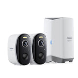 Baseus Security N1 Plus Outdoor Kamera 2k 2-Cam Kit Weiss Eu