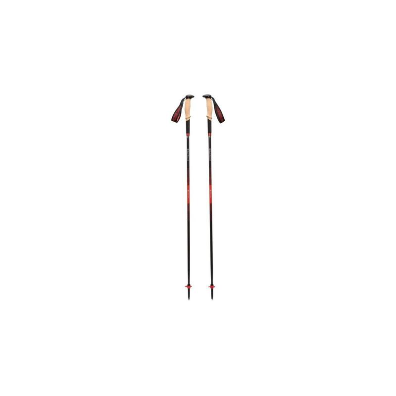 Bastones De Trekking Black Diamond Pursuit Carbon Z, Equipamiento De Fitness Antracita/Naranja, 1 Par, 120 Cm Bd11000680011201