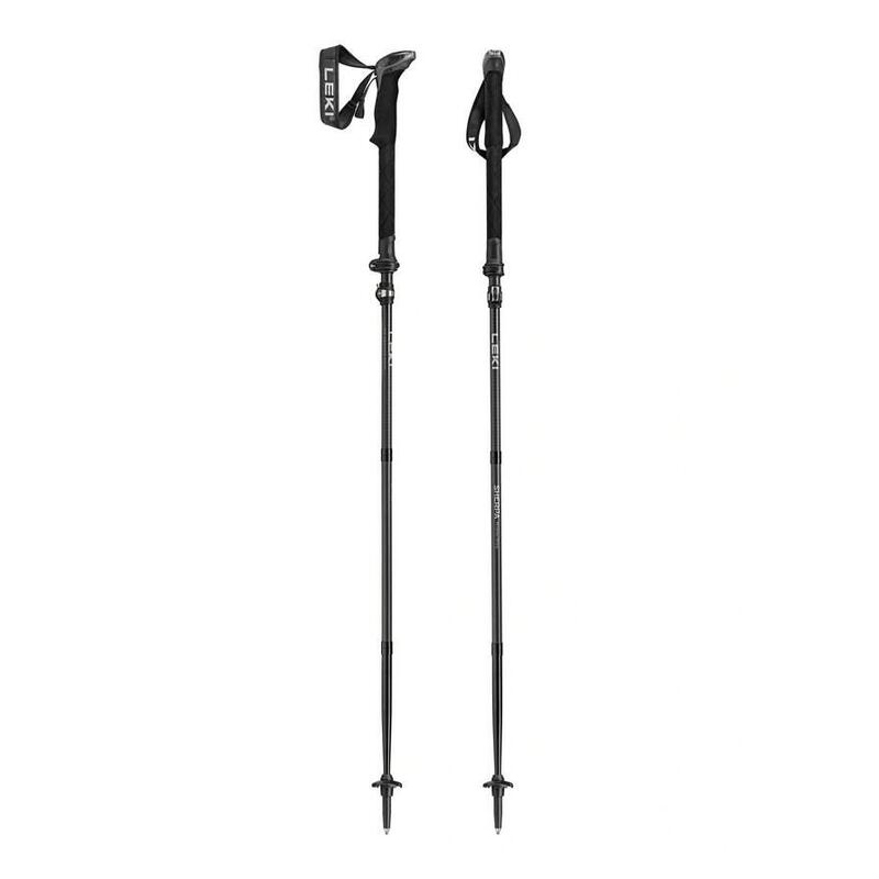 Bastones De Trekking Leki Sherpa Fx, 120-140 Cm, Negros